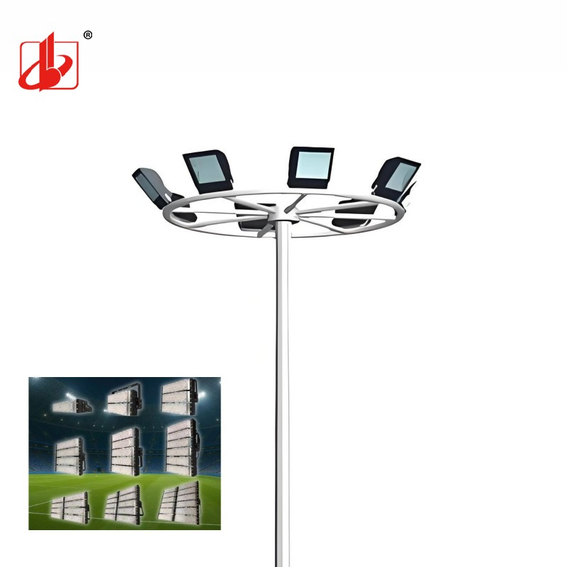 15m/18m/20m/25m Holofote Solar/LED em Aço Galvanizado Metal Alto Poste de Iluminação para Estádio Esportivo ao Ar Livre