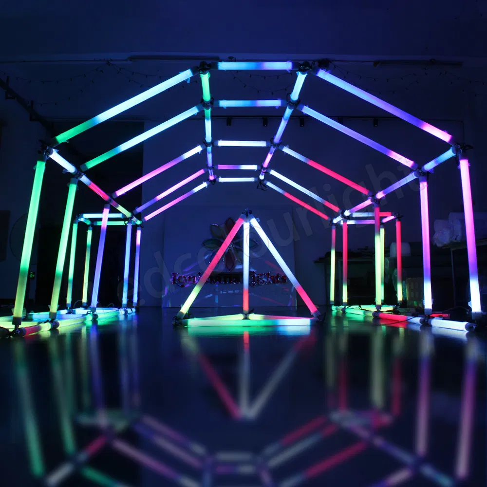 360 Luz de Tubo LED Barras de Iluminação DJ Luz de Tubo em Túnel LED para Decoração de Festa e Casamento
