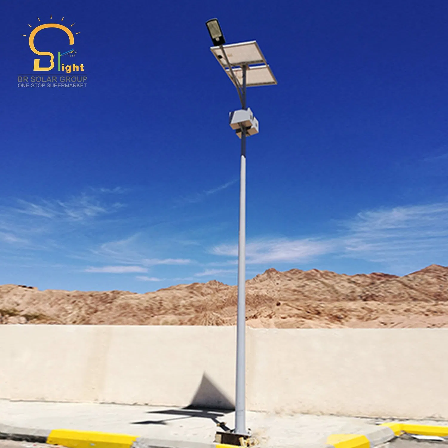 Design ao Ar Livre 10m Altura do Poste 100W Luz de Rua Solar LED