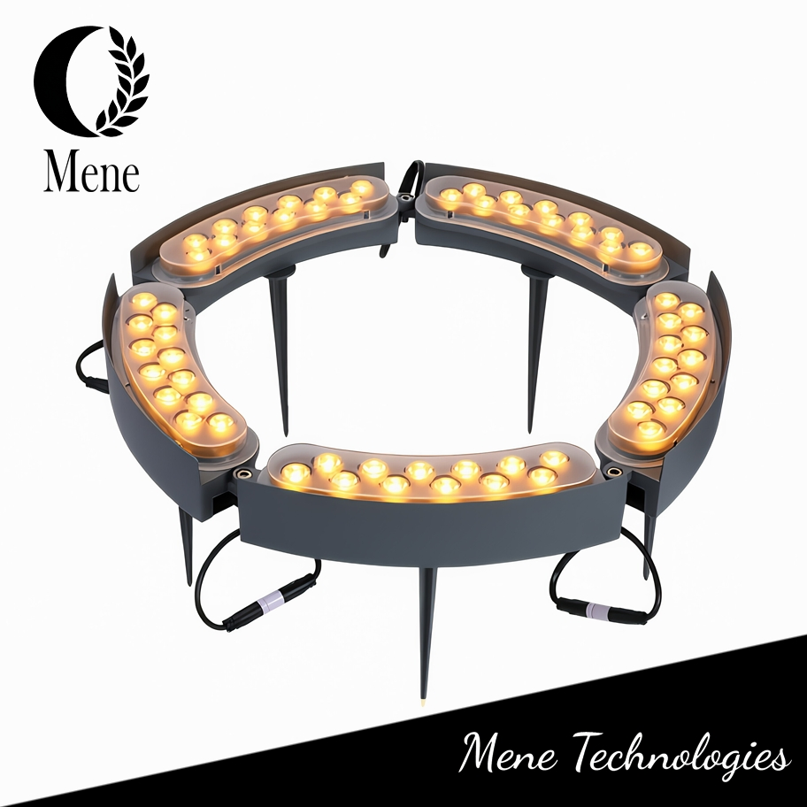 Luz de Jardim para Árvore LED IP65 Alumínio Fundido 12W CE RoHS Luminária de Anel Arquitetônico para Iluminação de Paisagem Externa