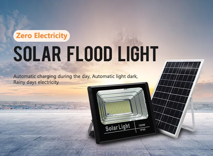 Lâmpada de Jardim à Prova d'Água Luz LED Branca Brilhante Luz de Inundação Solar Inteligente