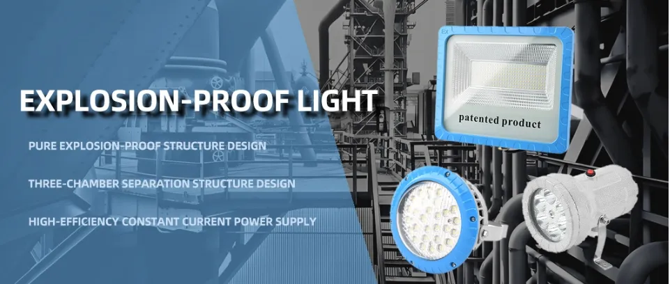 Iluminação para Locais Perigosos Luz LED à Prova de Explosão