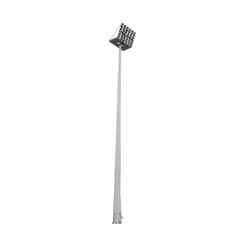 Fabricante de Yangzhou 20m 25m 30m Poste de Luz de Alta Mast LED Iluminação de Inundação para Estádio de Futebol