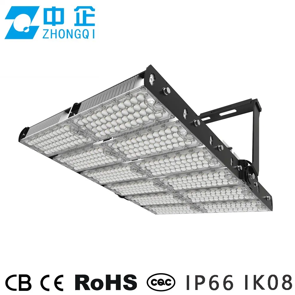 Luz de Inundação LED IP66 Antirreflexo à Prova d'Água Sensor OEM 240W 480W 600W 720W 1000W CE 1200W Projetor Luz de Inundação LED Iluminação de Estádio Luz Externa Lâmpada