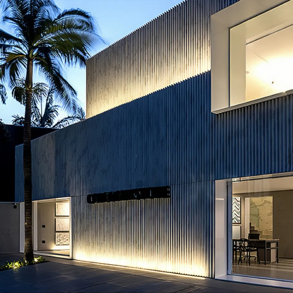 Projeto de iluminação exterior