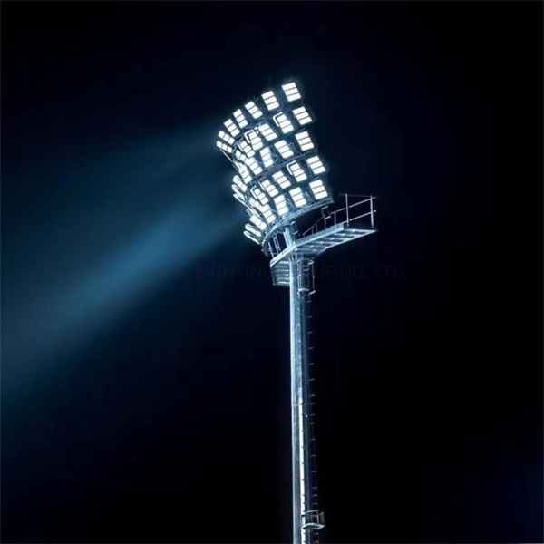 Holofote Solar/LED em Aço Galvanizado Metal para Estádio Esportivo ao Ar Livre, Poste de Luz de Rua com Preço de Fábrica de Fabricante Atacadista