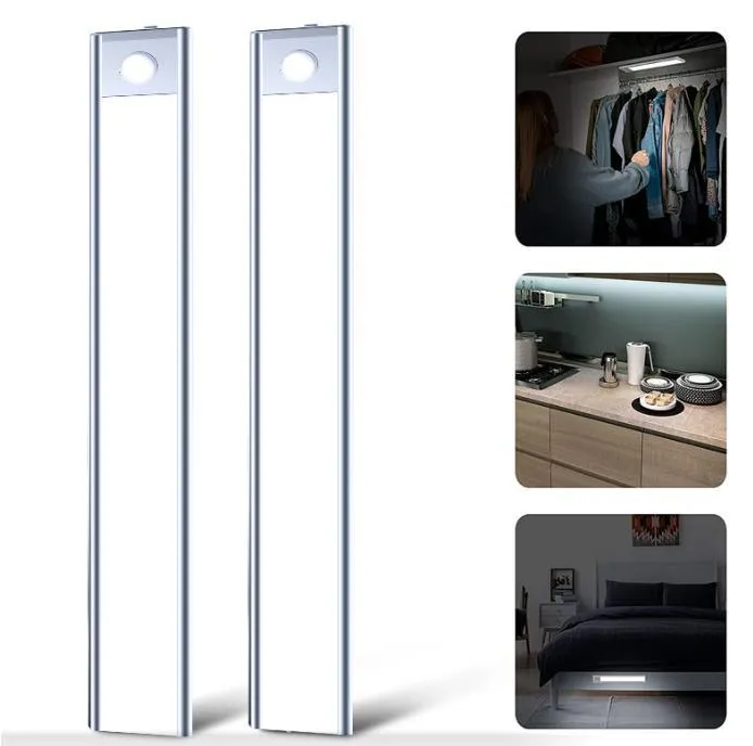 Iluminação de Armário de Montanha LED Decorativa de Alta Qualidade para Interior com Sensor de Movimento por Toque PIR, Lâmpada Sem Fio para Luz de Parede de Armário Interno
