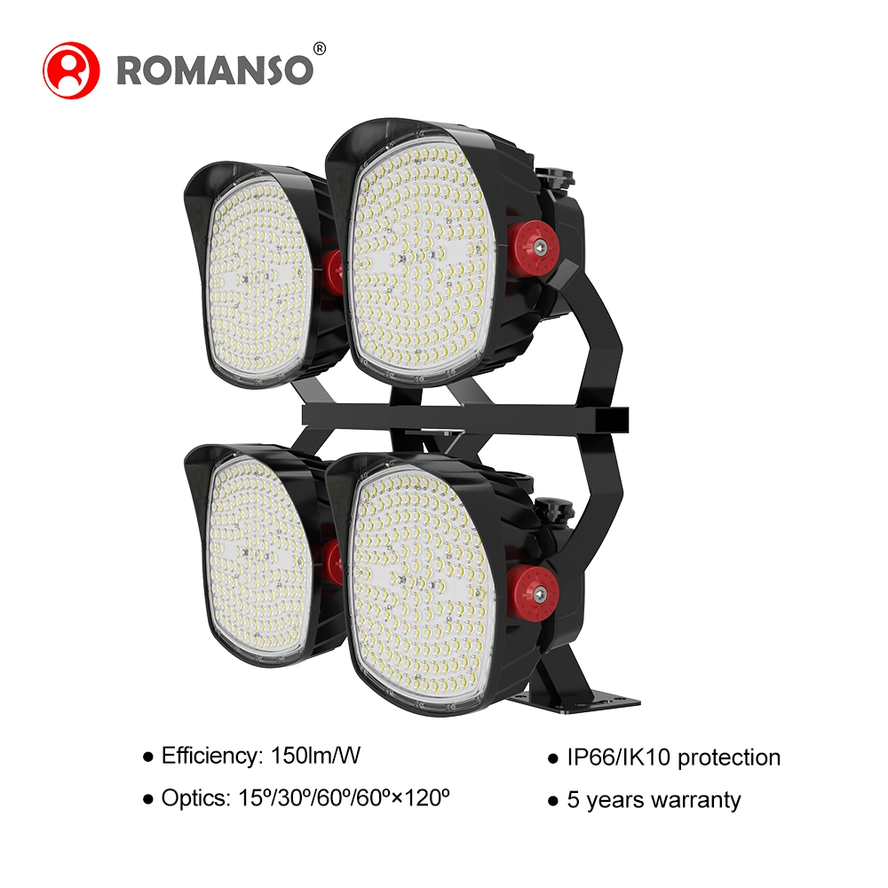 5-Year Garantia Externa IP66 LED Impermeável 1200W Luzes de Estádio Flood