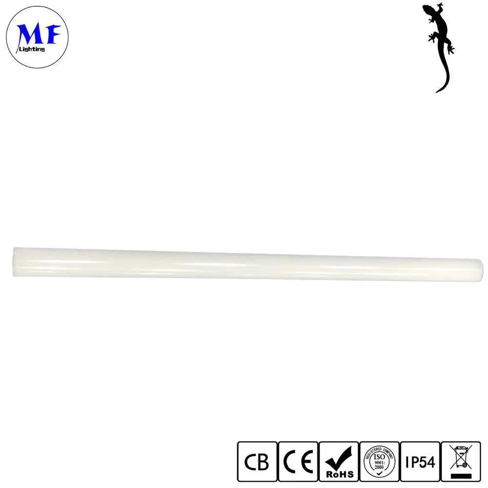 IP54 4FT 40W Iluminação de Túnel LED Tri-Proof Linkável ao Ar Livre de Alto Lúmen 160lm/W Luz Tubular LED Linear à Prova d'Água Luz Linear LED para Supermercado