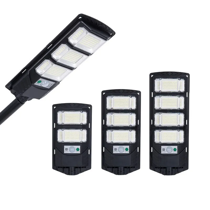 50000 Lâmpada Solar de Rua LED com Sensor de Movimento, Luz de Inundação de Segurança, Iluminação Comercial para Exteriores com Vida Útil de Horas