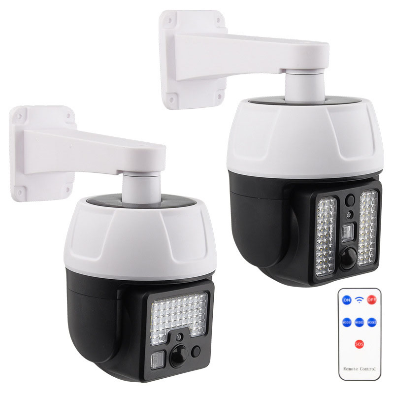 Câmeras de Vigilância Simulação de LED Monitoramento Iluminação de Segurança Luz Solar Projetor com Sensor de Movimento Lâmpada de Parede Externa