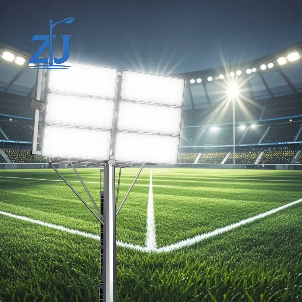 1000W Brilho de Potência LED 20m 25m 30m 35m 40m Poste de Iluminação de Alto Mastro Luz de Estádio Torre de Alto Mastro