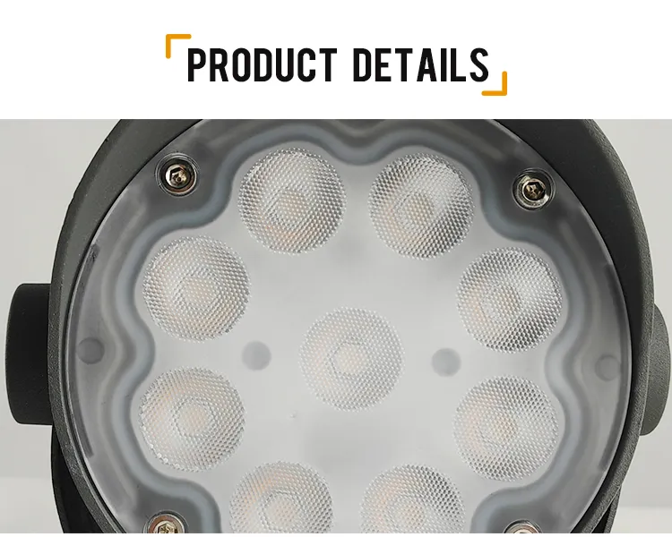 Demonstração da Luz de Spot Externa LED RGB