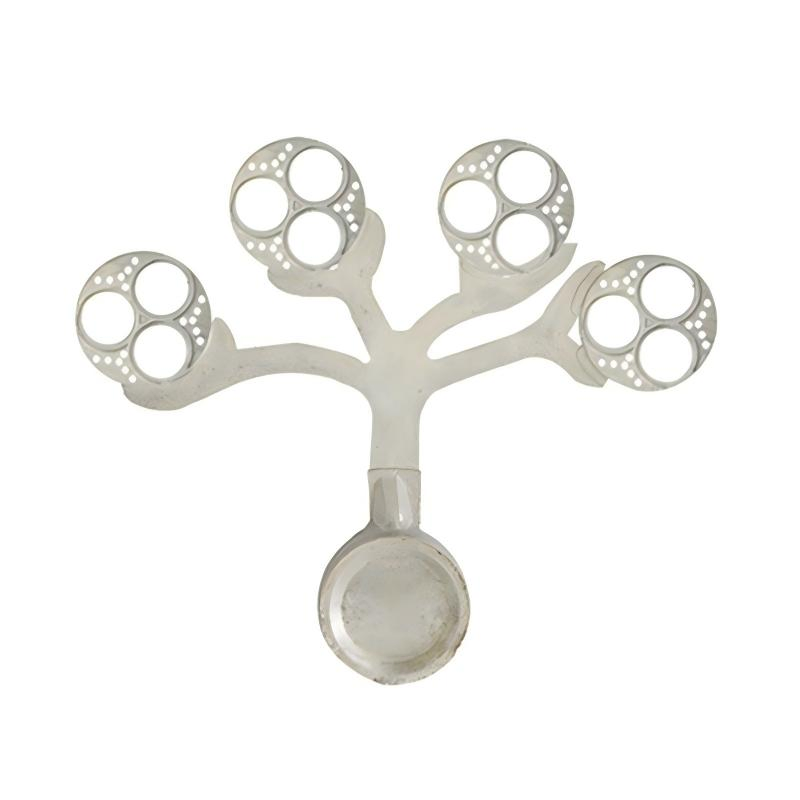 Refletor LED usinado com precisão CNC, dissipador de calor de alta densidade com aletas, copo de dissipador de calor