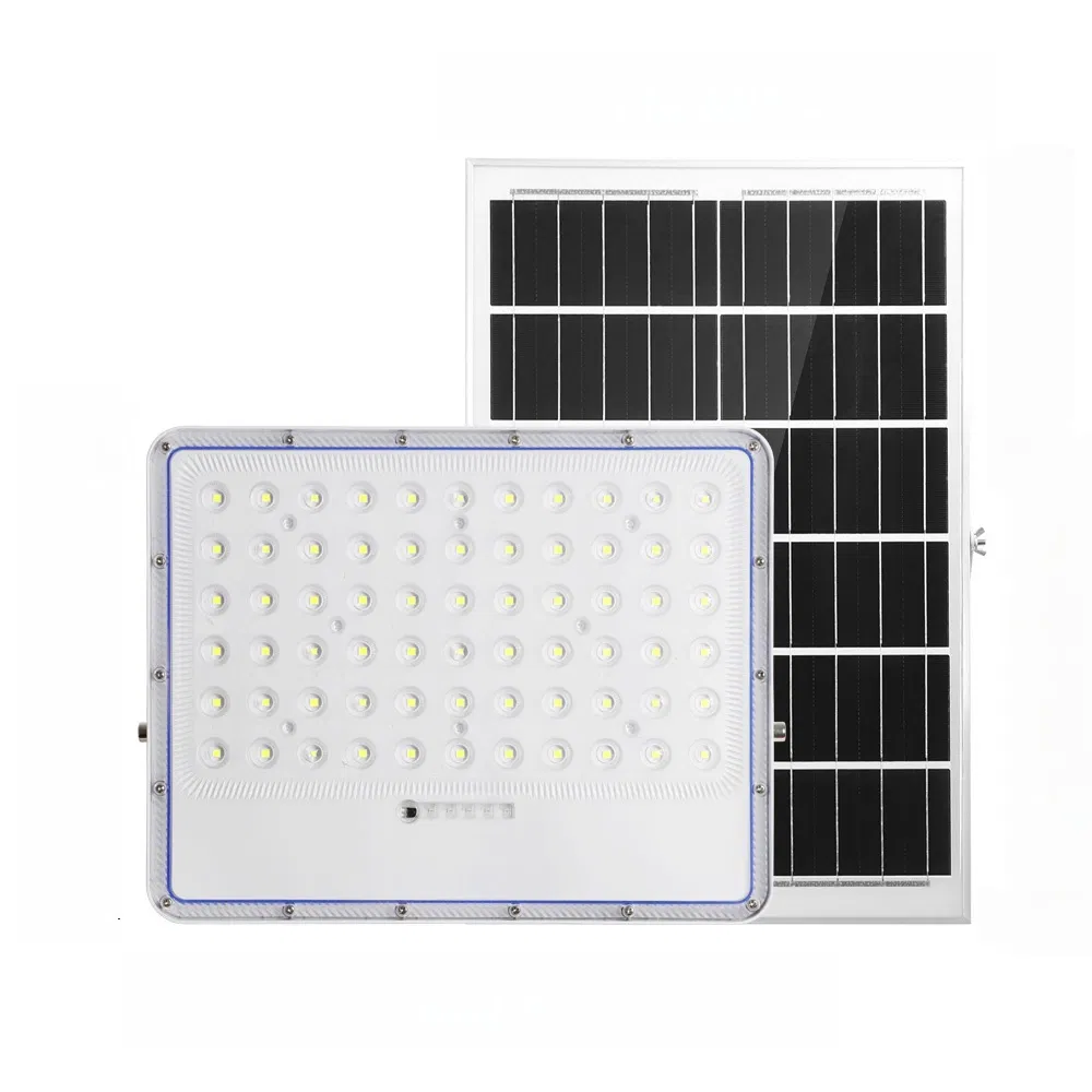 Alumínio 300W IP67 Luminária Solar de Inundação LED de Alto Lúmen para Jardim de Rua ao Ar Livre com Controle Remoto Inteligente