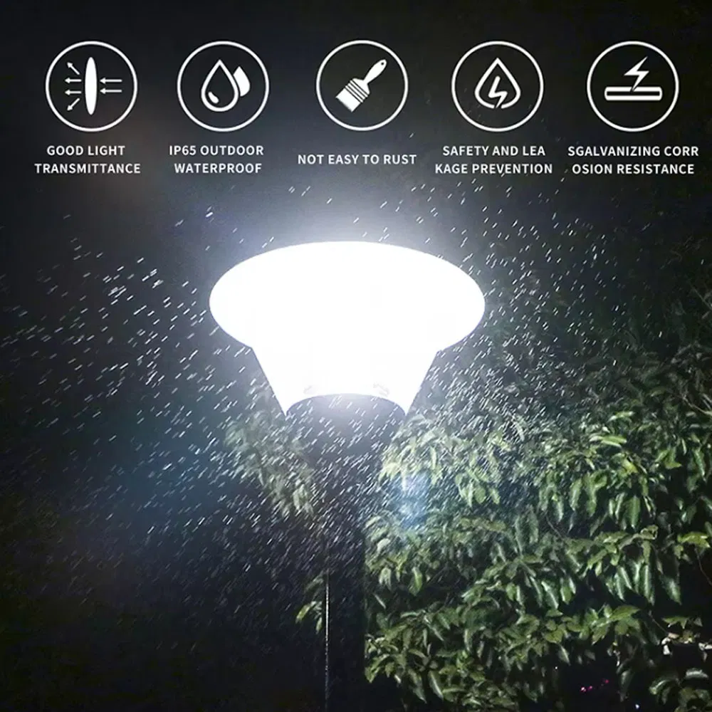 Moderna IP65 Poste de Luz de Jardim 50W Lâmpada Elétrica de Jardim para Iluminação Decorativa de Paisagismo ao Ar Livre Opulenta Luz LED