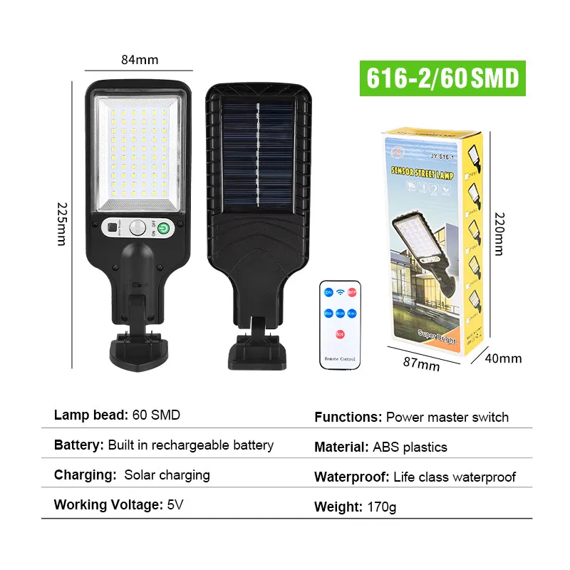 Luzes de Rua Solar LED Externas