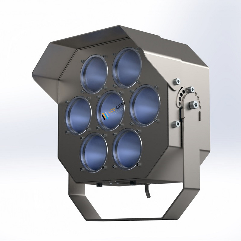 Lâmpada à Prova de Explosão -400W - LED - 90-305VAC -5700K- Holofote de Feixe Médio - Iluminação Marinha Atex