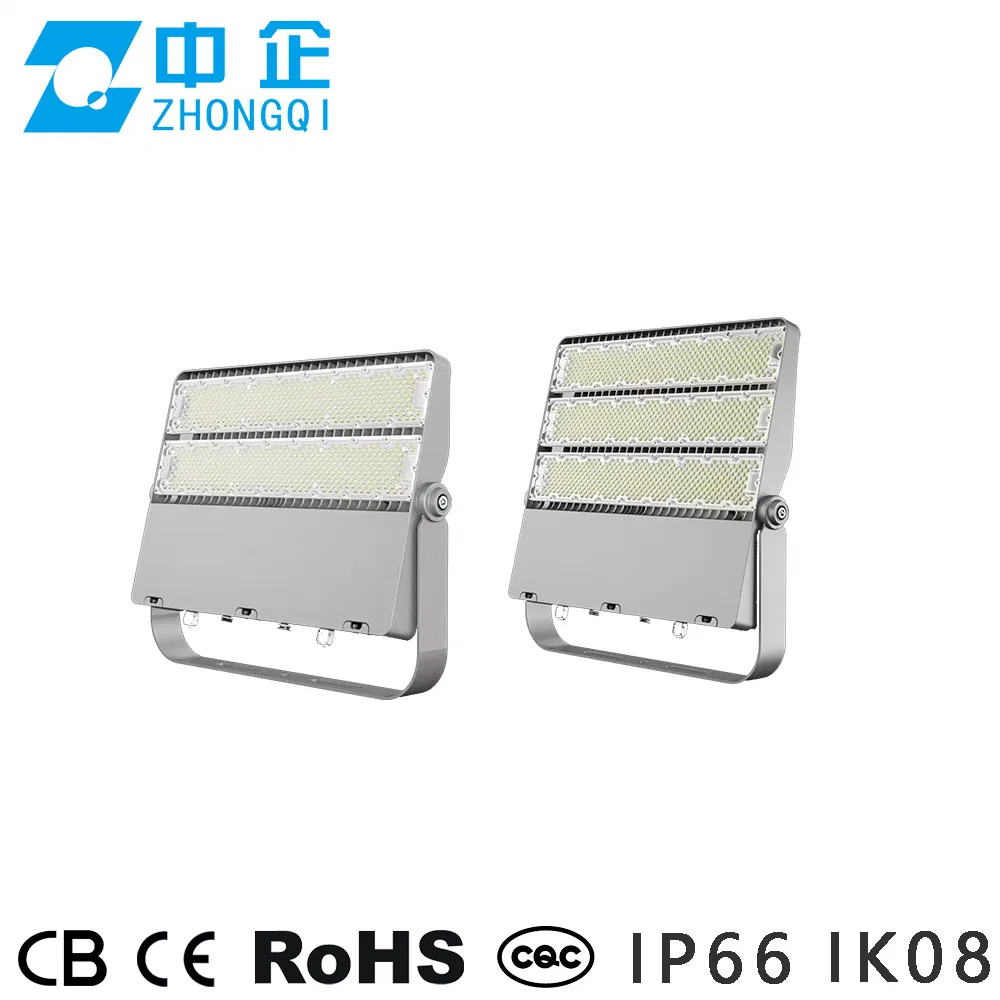 Luz de Inundação LED IP66 Ik08 Anti Ofuscamento OEM 200W 300W 600W 1000W Watt Holofote LED Luz de Estádio Luz de Alto Mastro Projetor de Quadra de Tênis Iluminação Esportiva Externa CE