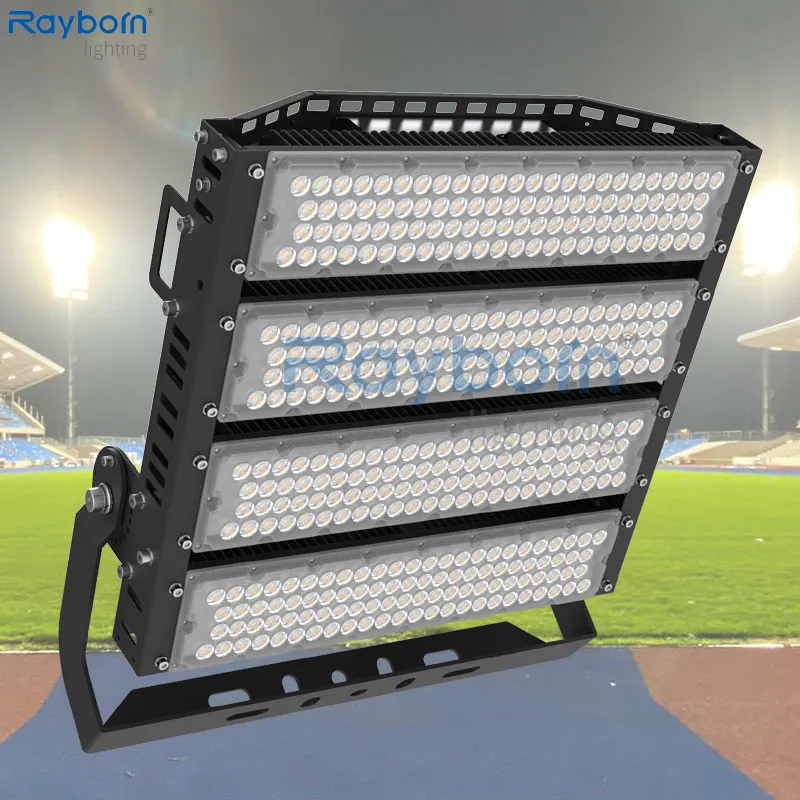 Refletor de Poste Alto 200W 300W 400W 500W 600W 800W 1000W 1500W Luz de Inundação LED Externa para Estádio Esportivo Campo de Futebol Quadra de Tênis Arena de Basquete