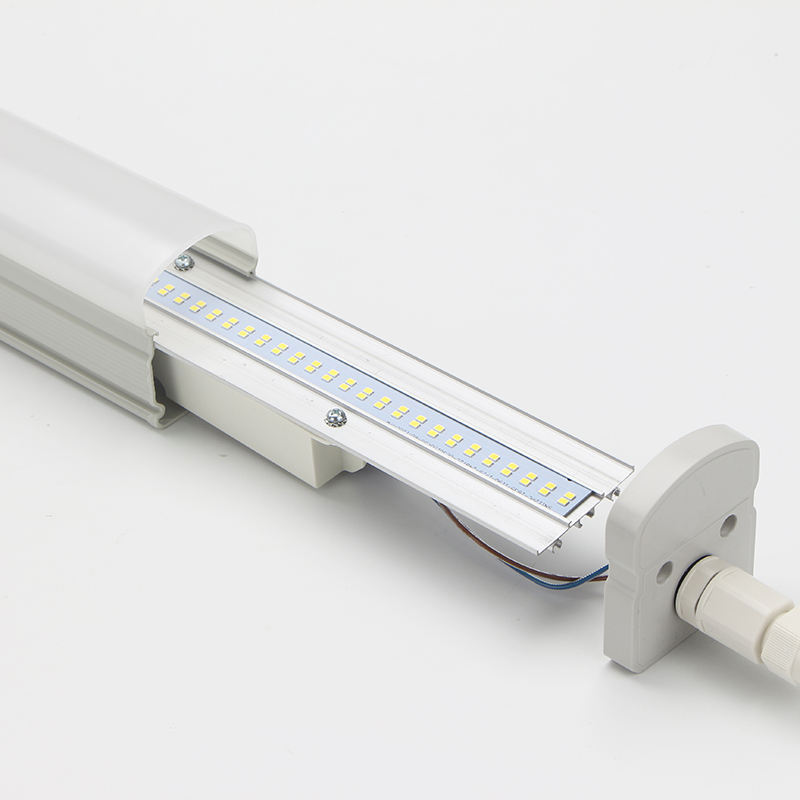 Luz LED Tri-Proof Linkável IP65 Fixture de Tubo LED à Prova d'Água para Iluminação Interna e Externa