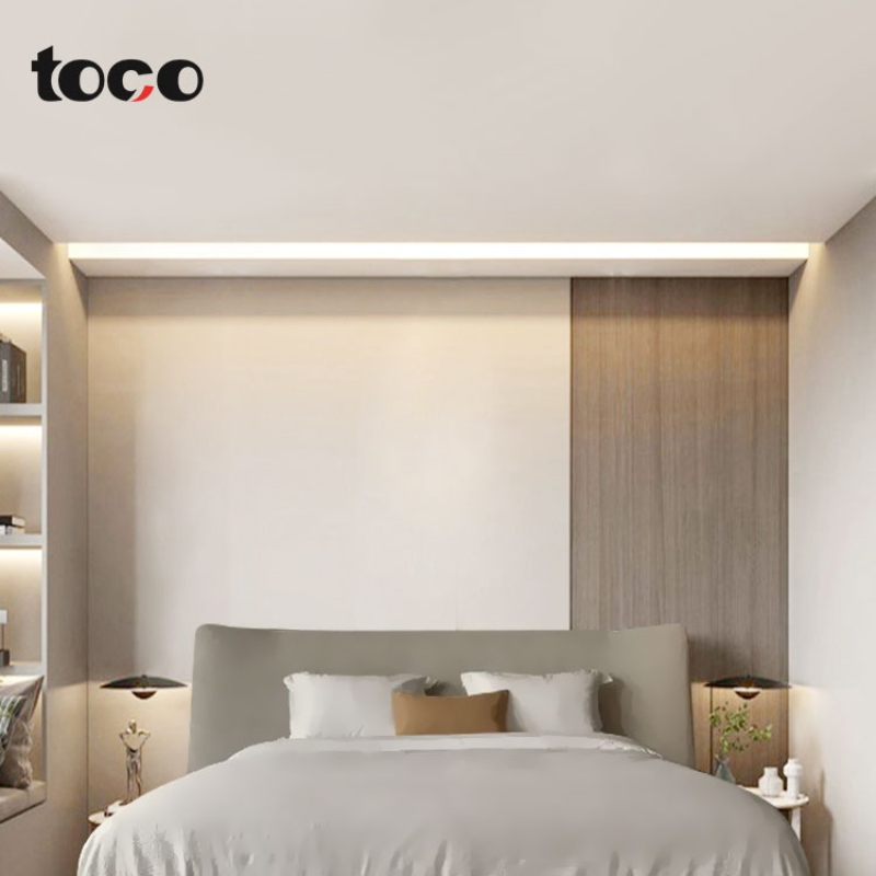 Decoração de Iluminação Arquitetônica Teto Gesso Extrusão Alumínio Perfil LED