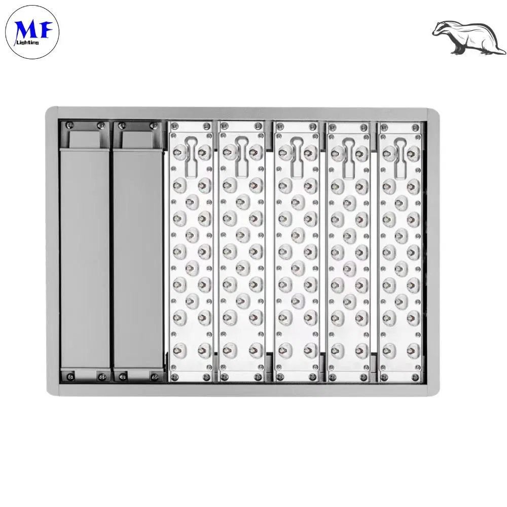 60W 120W 180W 240W 300W IP67 Luz de Inundação LED de Teto com Sensor de Movimento e Fotocélula 1-10V Dimerização para Segurança de Terminal, Cais e Armazém
