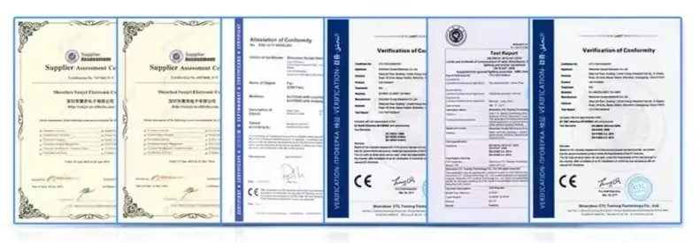 Certificações do produto