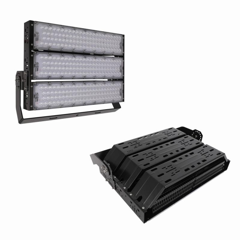 Iluminação de Estádio de Futebol LED Meanwell 160lm/W CRI>80 3000-6500K 1000W