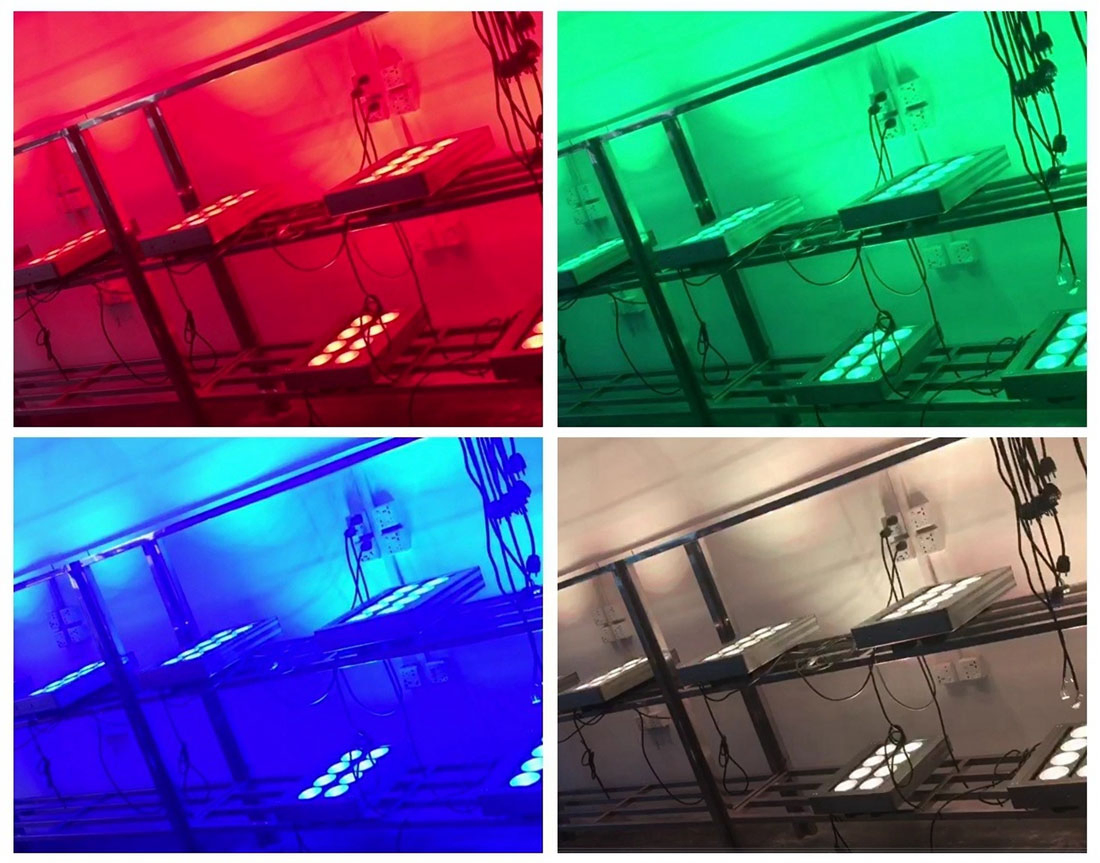Iluminação Paisagística RGB Decoração Luz de Inundação LED com Controle Remoto e Dimerização para Exterior