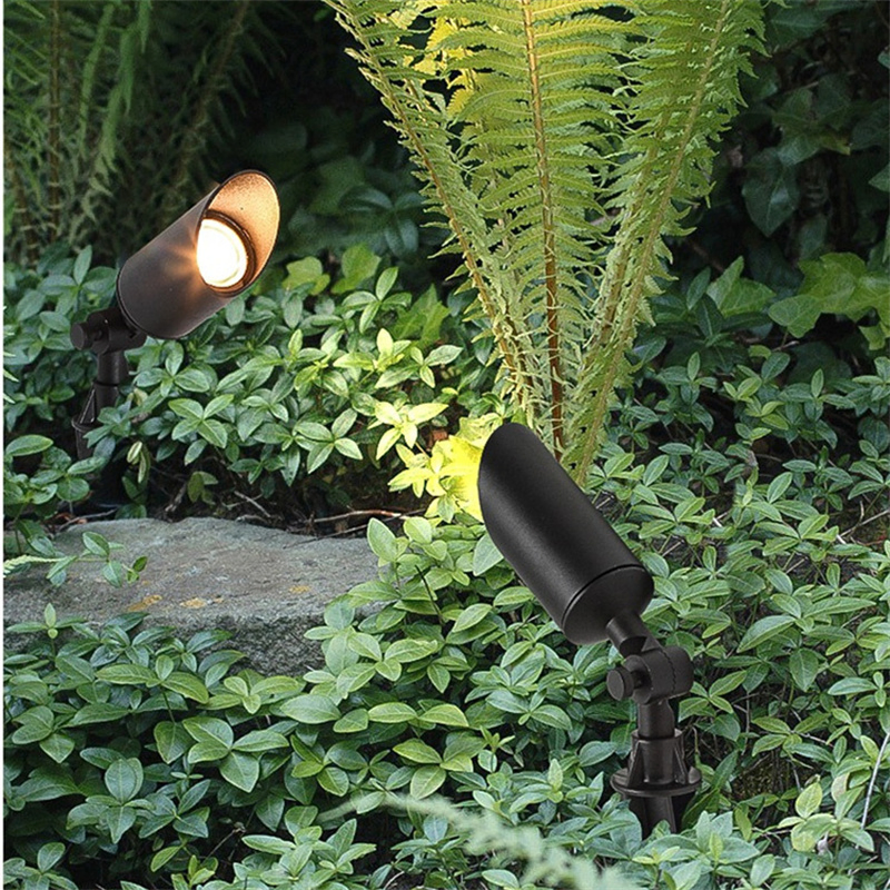 Lanterna de Jardim Spot de Alumínio à Prova d'Água de Alta Qualidade IP65 Iluminação Externa Luz de Spot de Jardim Paisagismo LED Spike Jardim
