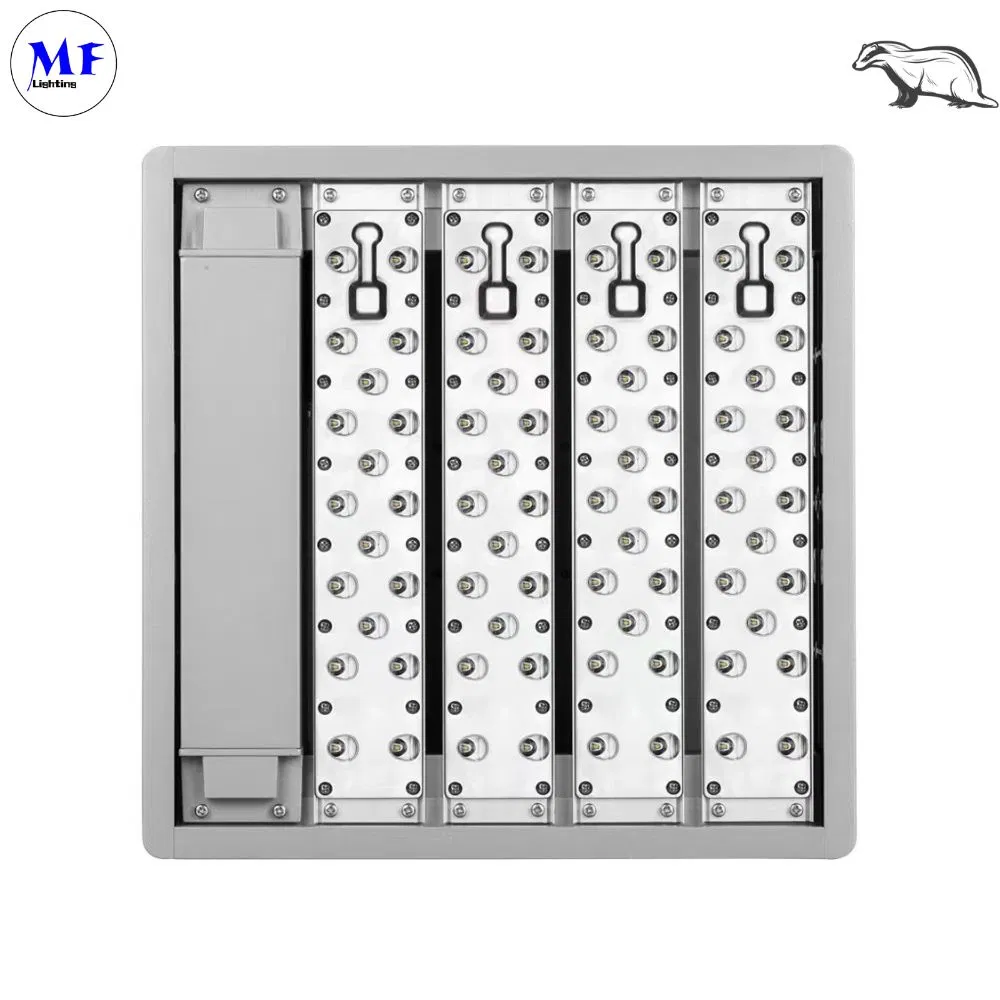 60W 120W 180W 240W 300W IP67 Luz de Inundação LED de Teto com Sensor de Movimento e Fotocélula 1-10V Dimerização para Segurança de Terminal, Cais e Armazém