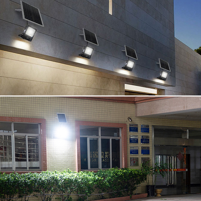 Lâmpada de Jardim à Prova d'Água Personalizada da China Luz LED Branca Brilhante 25W 40W 60W 100W 200W 300W Luz de Inundação Solar Inteligente