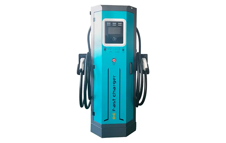 60–360kW dual-gun octagonal floor-mounted DC EV charger
