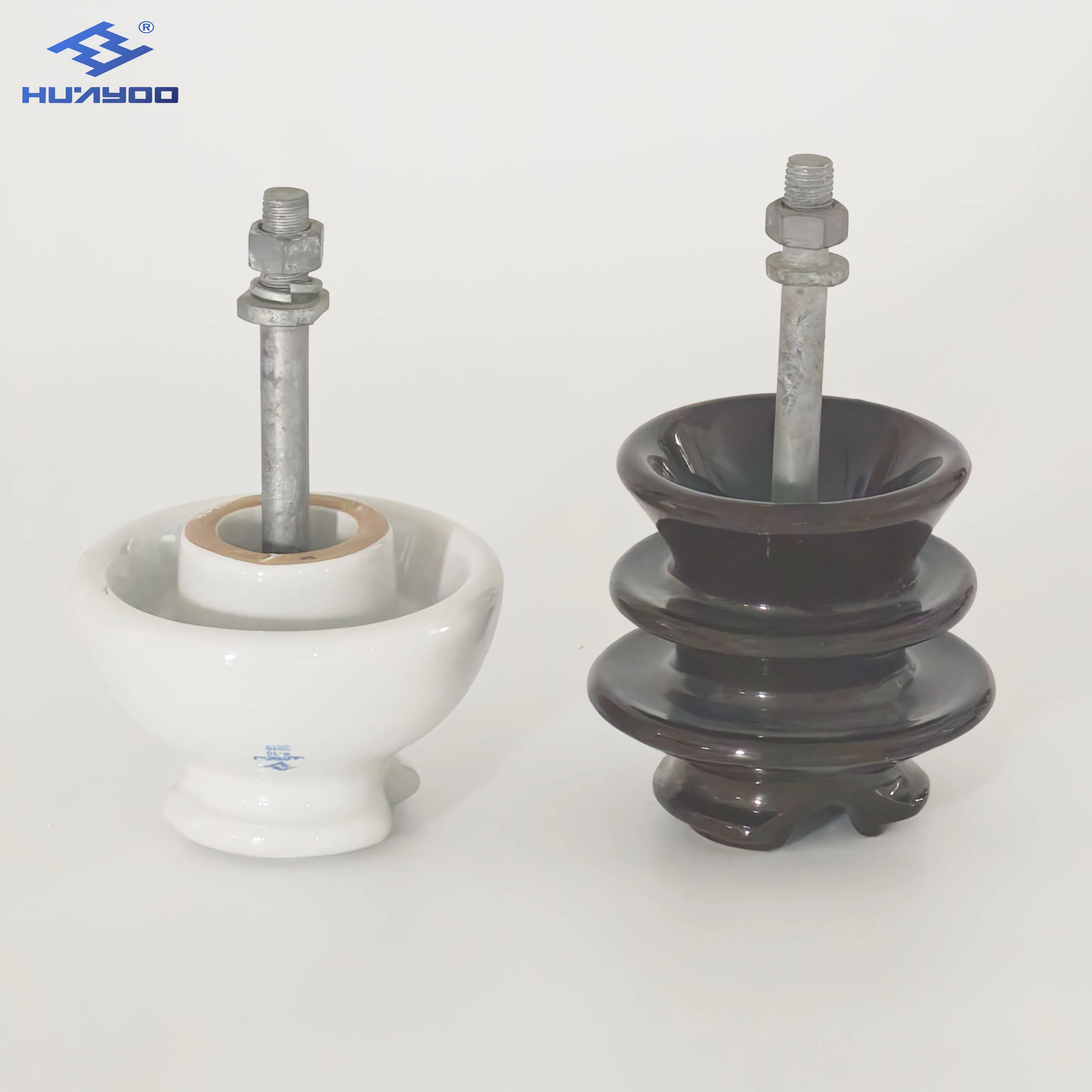 Huayoo 33kv P-33-Y Pin Porcelain Insulator Pot with Spindle