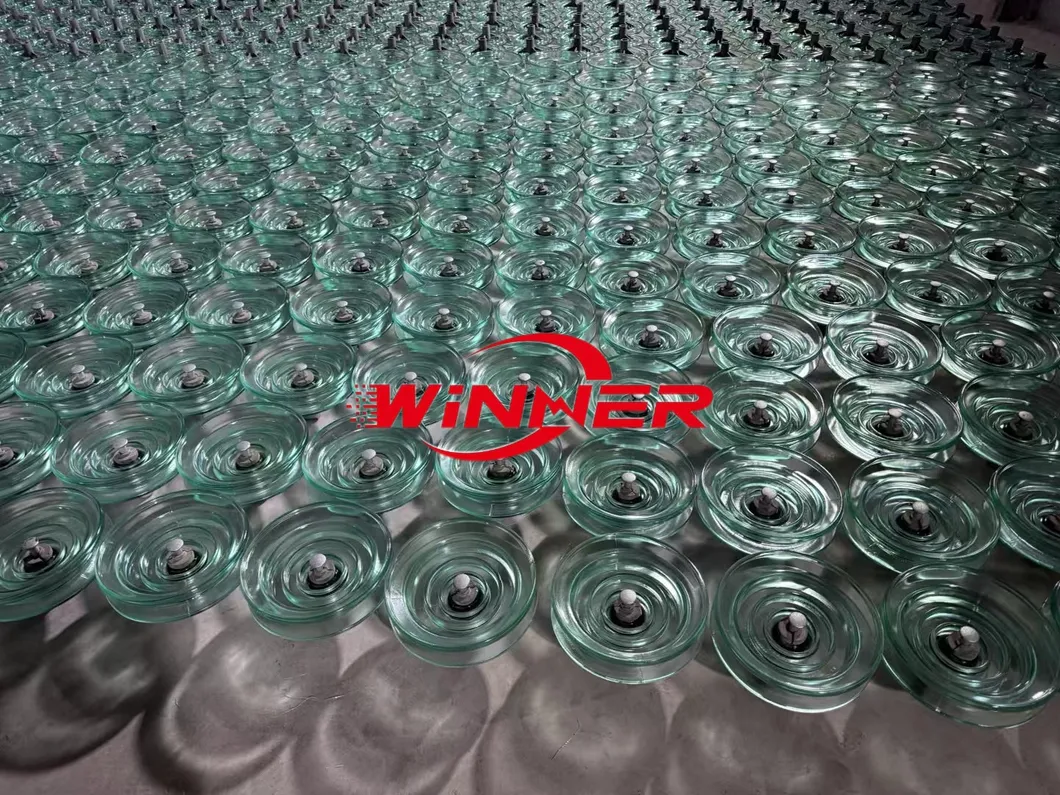 U40b U70b 175mm/255mm عازل زجاجي معيار IEC لعازل خطوط الطاقة