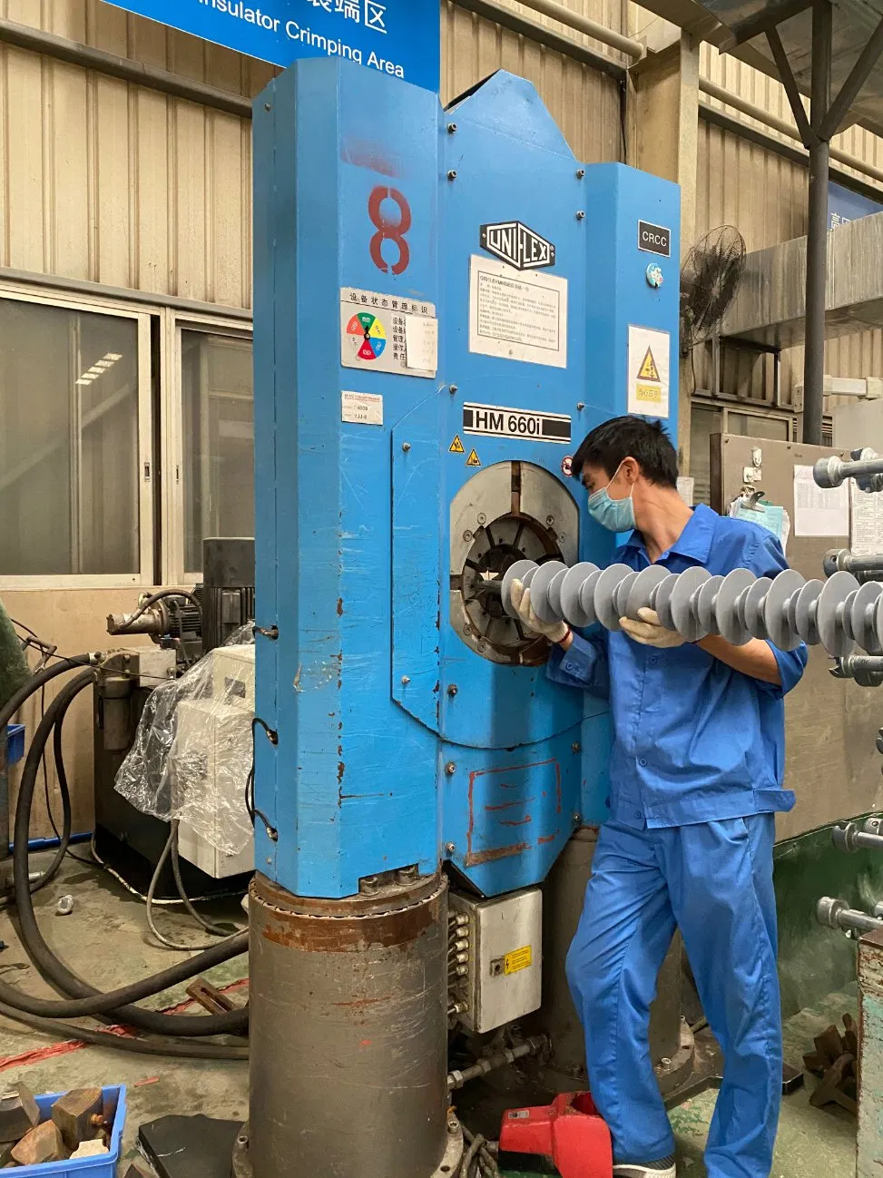 110kv~220kv عازل تعليق القضيب مركب بوليمر / عازل مطاط سيليكون