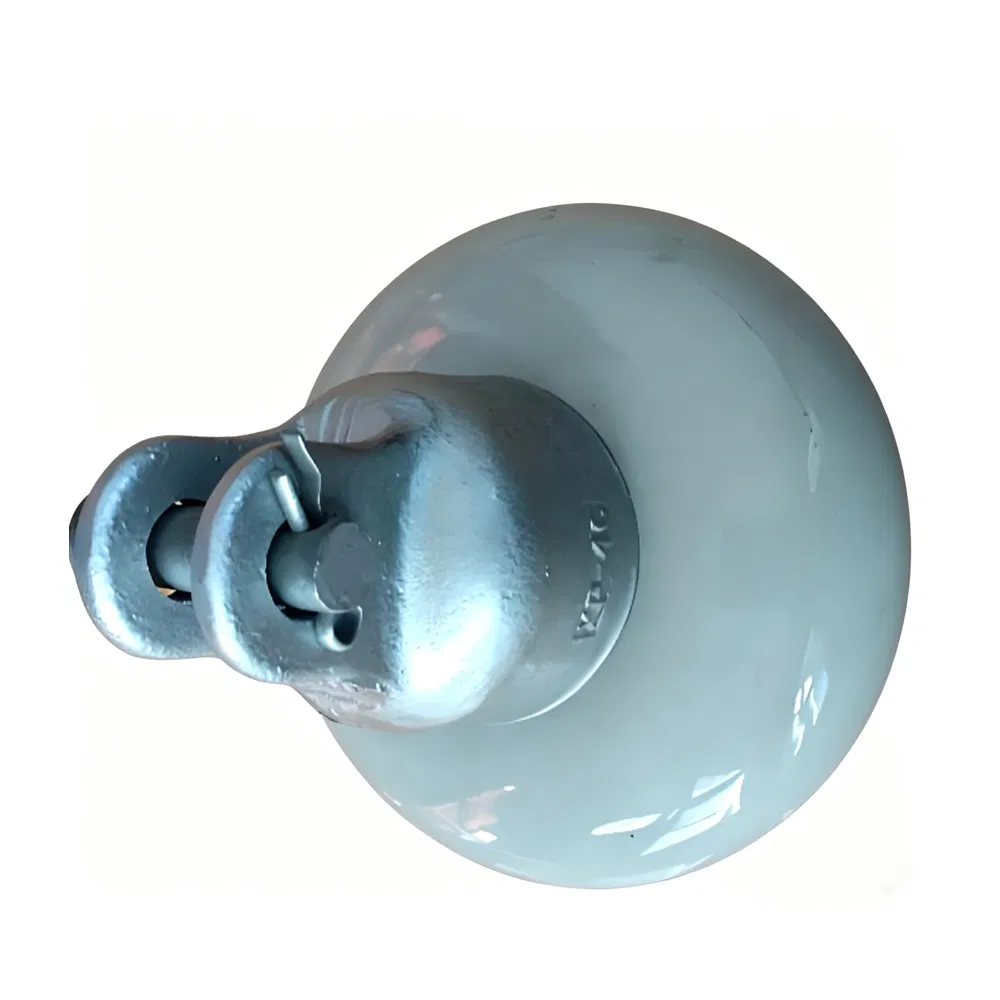 U70c 254mm 146mm 70kN عازل بورسلين لتعليق خطوط الجهد العالي