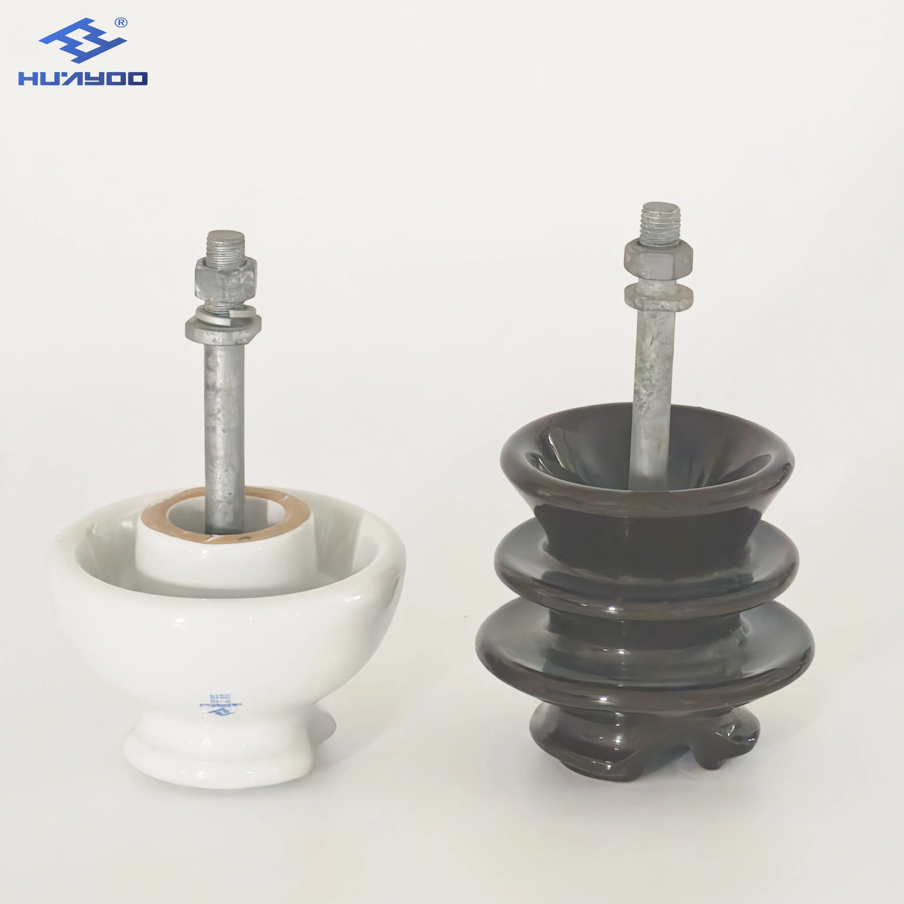 Huayoo 33kv P-33-Y Pin Porcelain Insulator Pot with Spindle