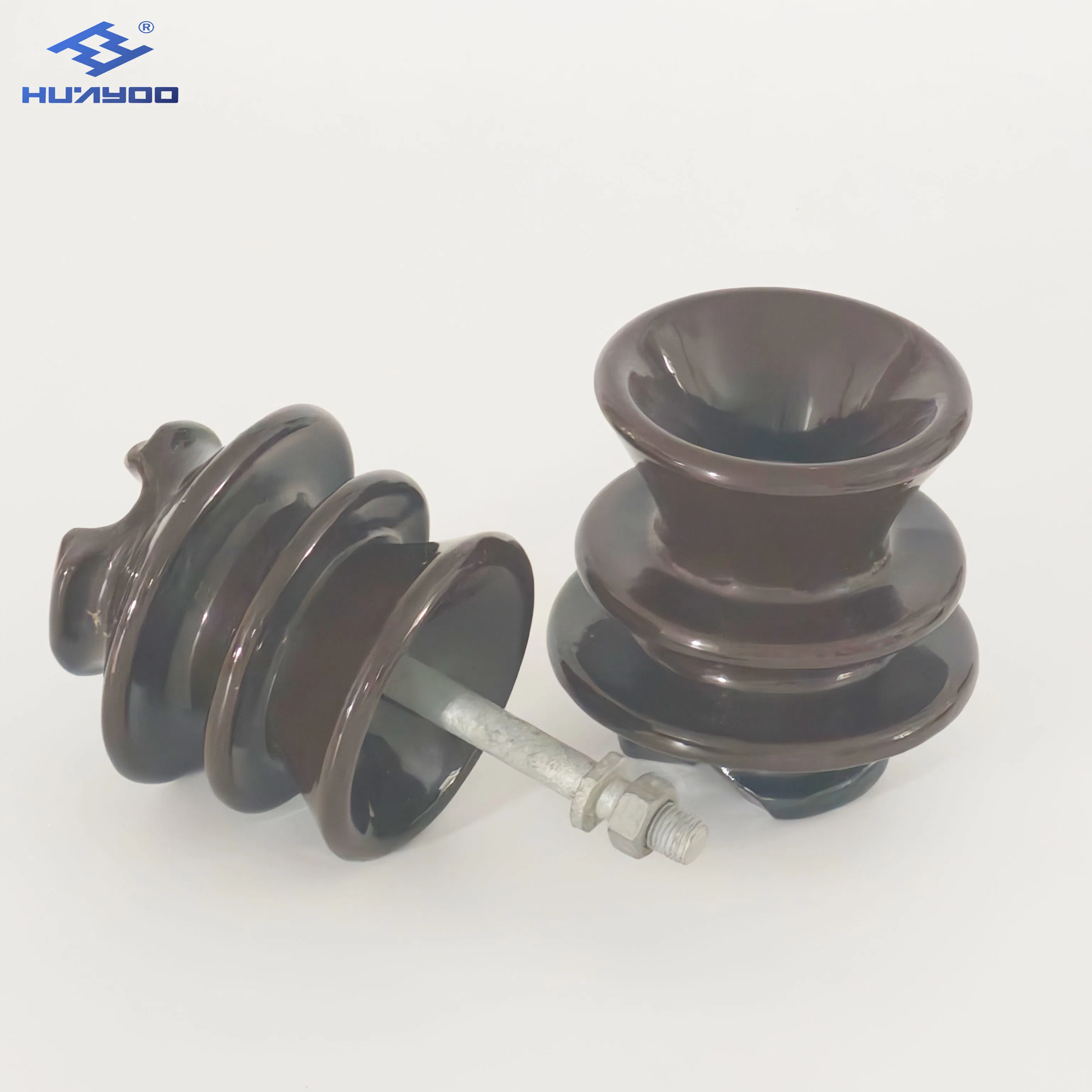 Huayoo 33kv P-33-Y Pin Porcelain Insulator Pot with Spindle