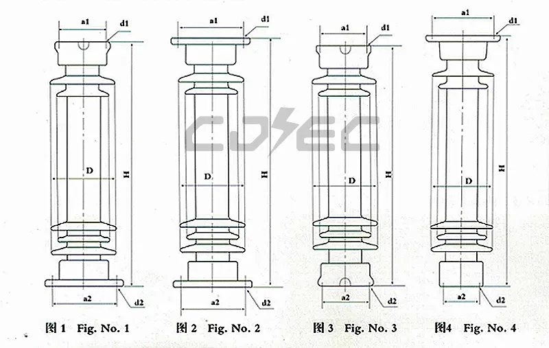 عازل عمود سيراميك بورسلين عالي الجهد 220kv عازل عمود عازل بورسلين محطة عازل عمود