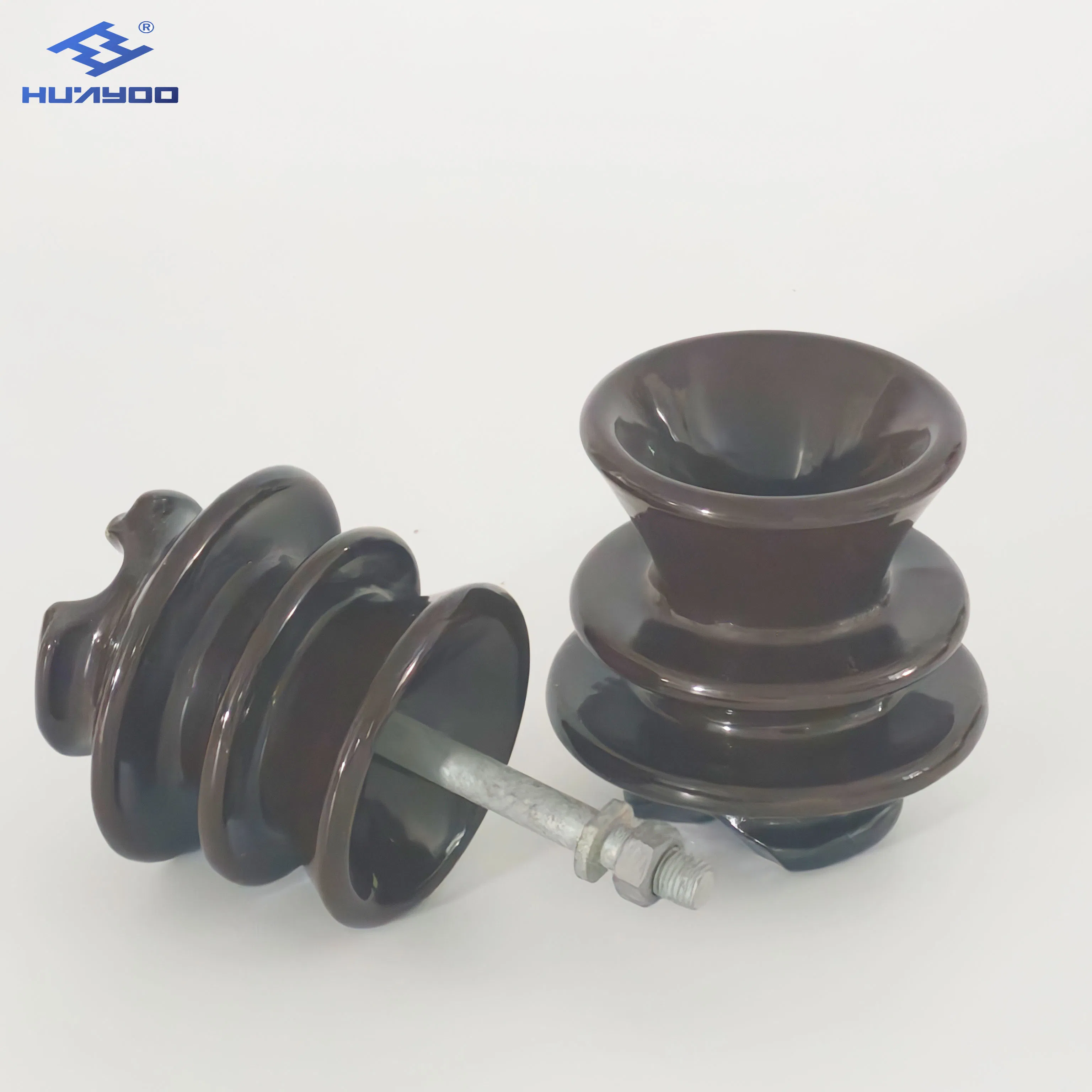 Huayoo 33kv P-33-Y Pin Porcelain Insulator Pot with Spindle