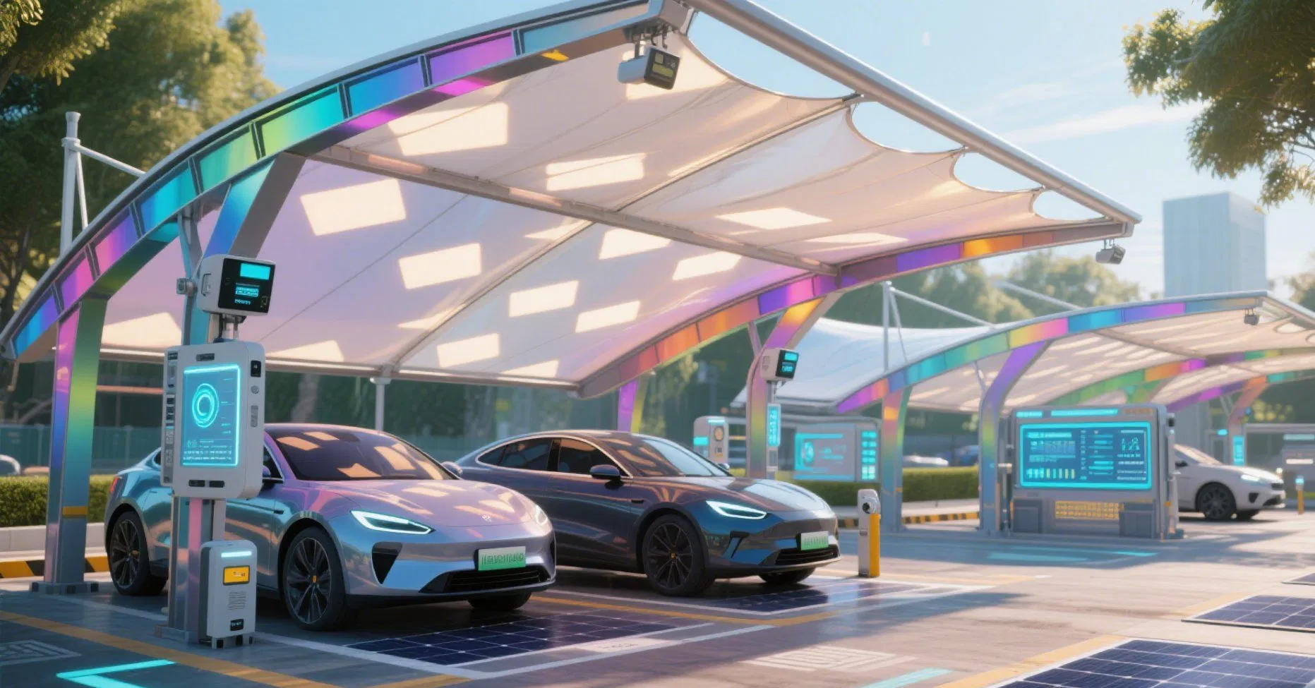 Eco-Friendly Solarflex BIPV Carport Solution for Sustainable Parking