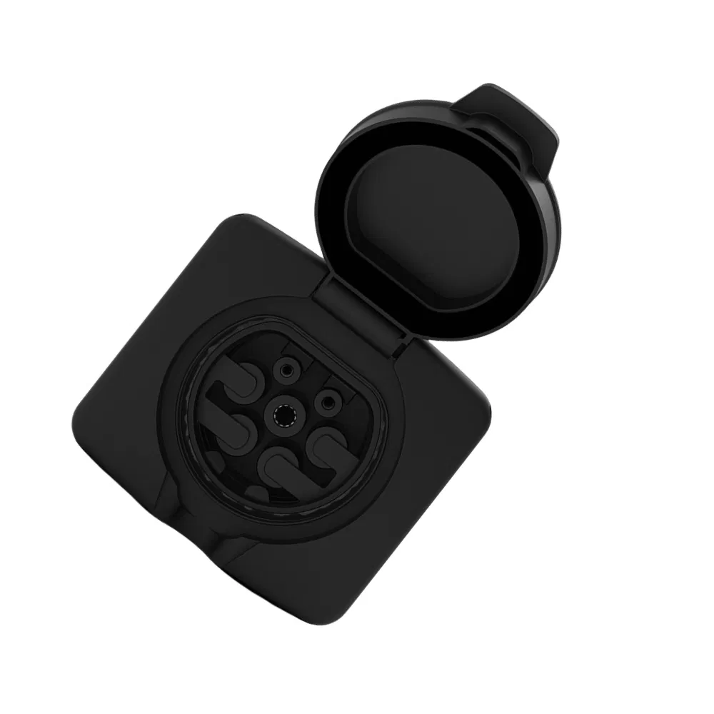 T2ss3 Shutter Series Receptacle EV Charging Outlet 16A/32A Electric Car Charging Socket
