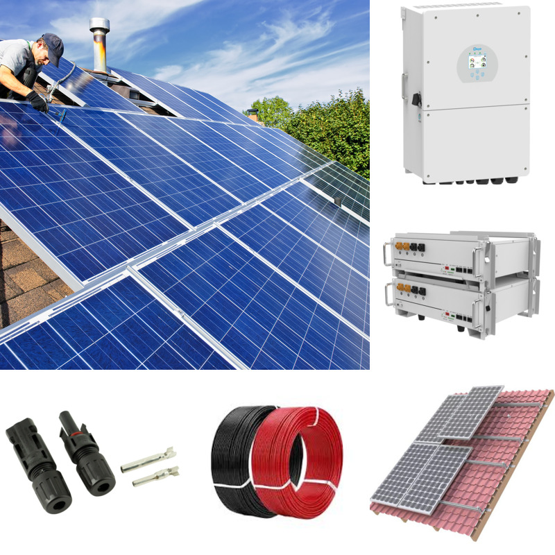 Solar Power System New Hybrid Standard Norm Specification Solar Energy System 50kw 100kw Storage System Solar Mounting Home