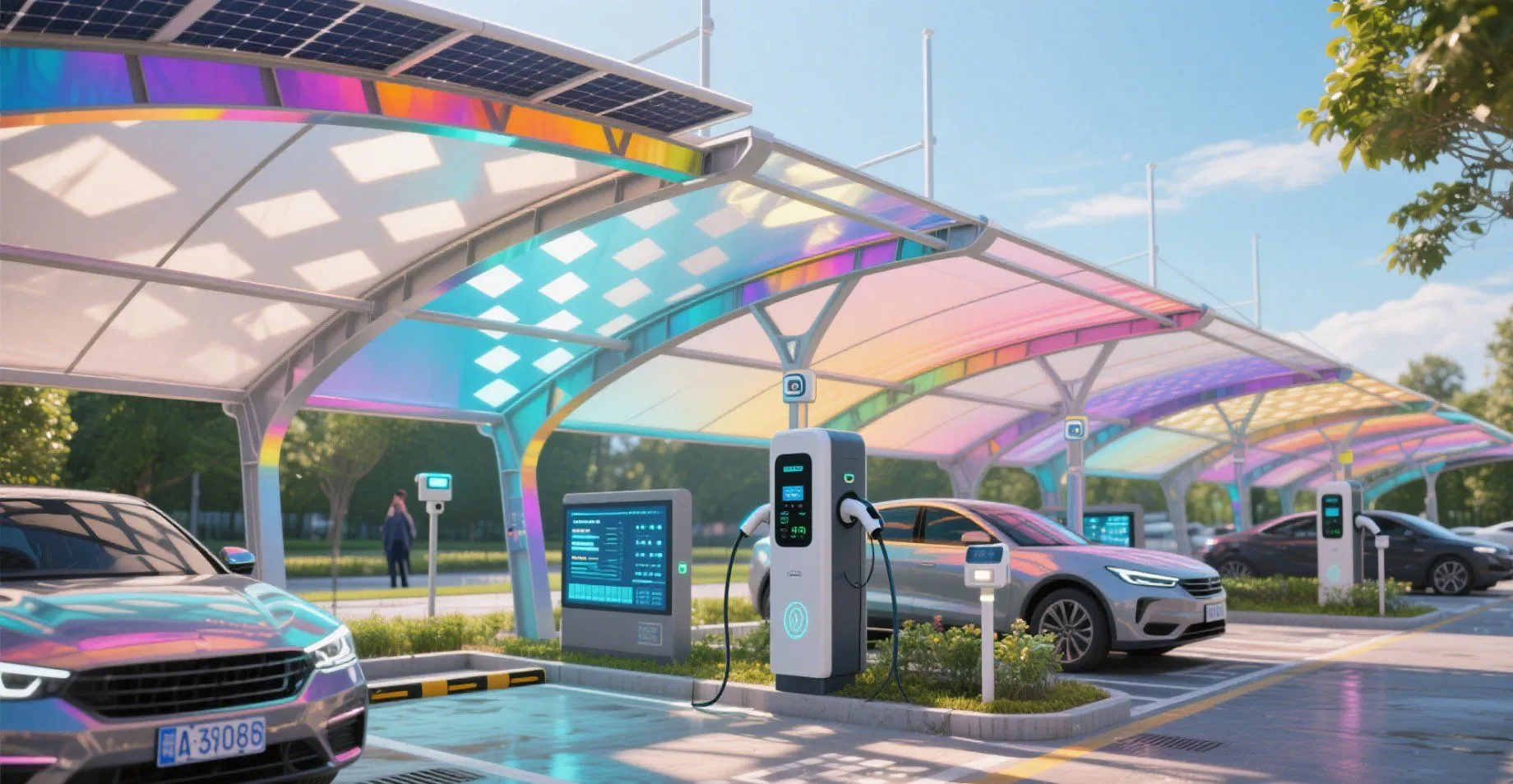 Eco-Friendly Solarflex BIPV Carport Solution for Sustainable Parking