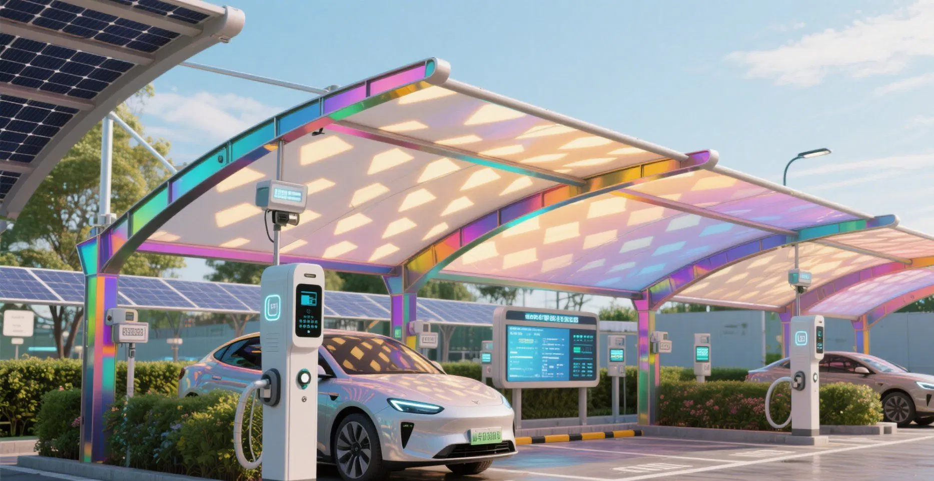Eco-Friendly Solarflex BIPV Carport Solution for Sustainable Parking