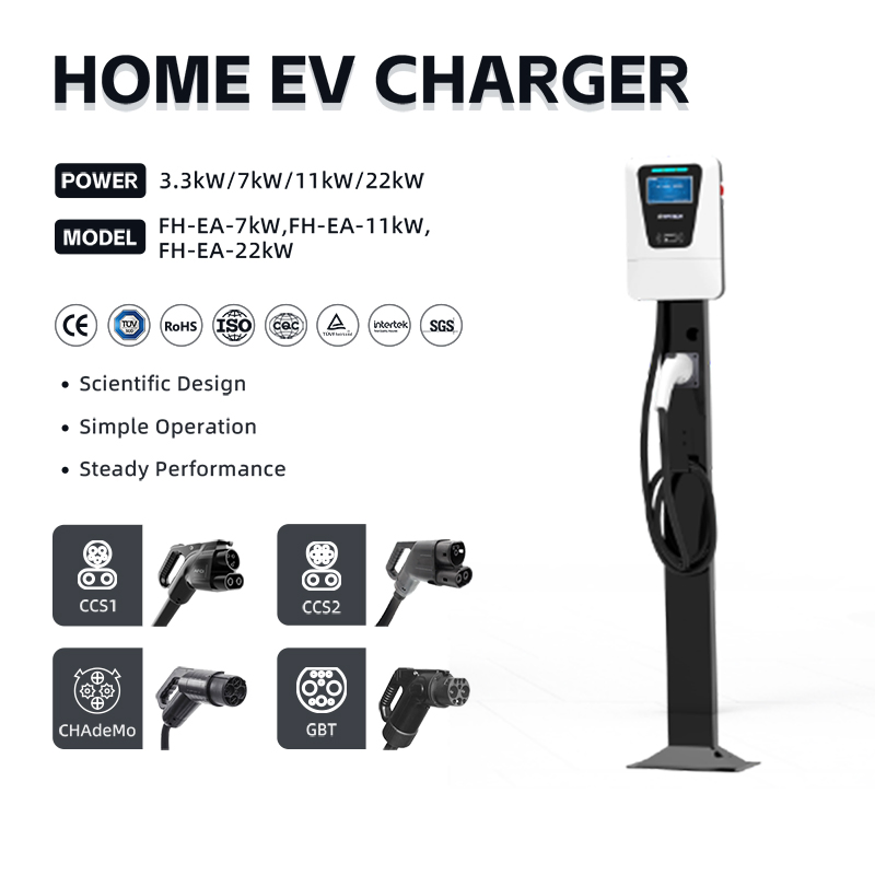 Smart Home 11/22kw Home EV Electric Car Charging Stations IEC62196 for Byd