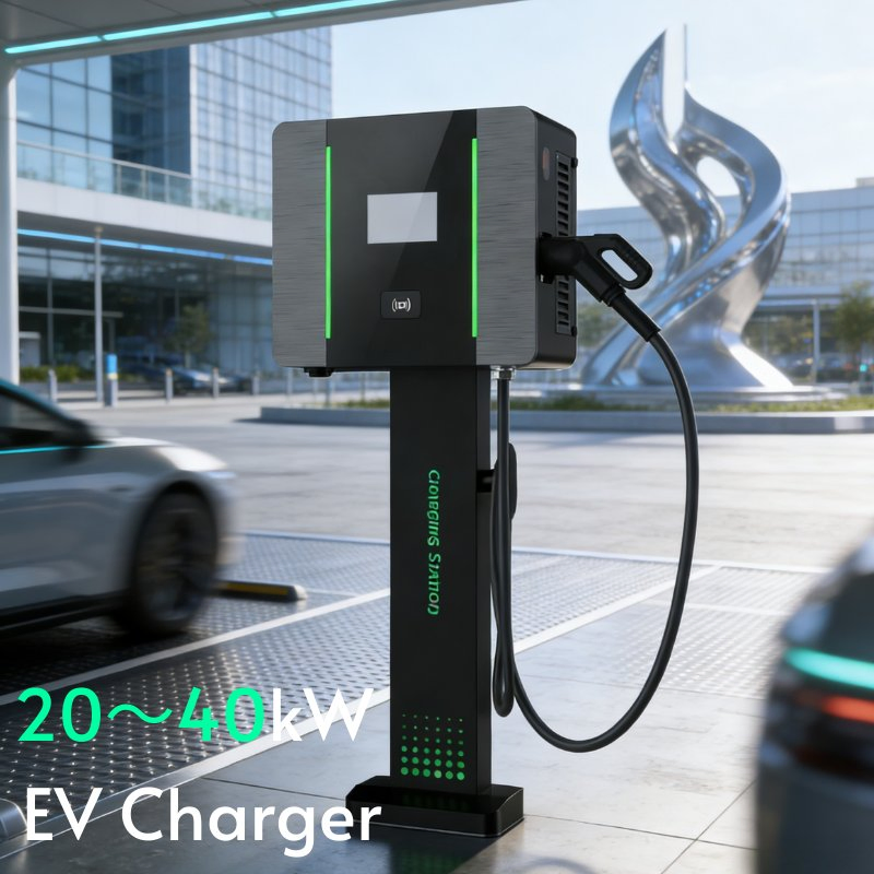 Innovative Level 3 30kw Public EV DC Car Charger Charging Station with Chademo and CCS2 Support