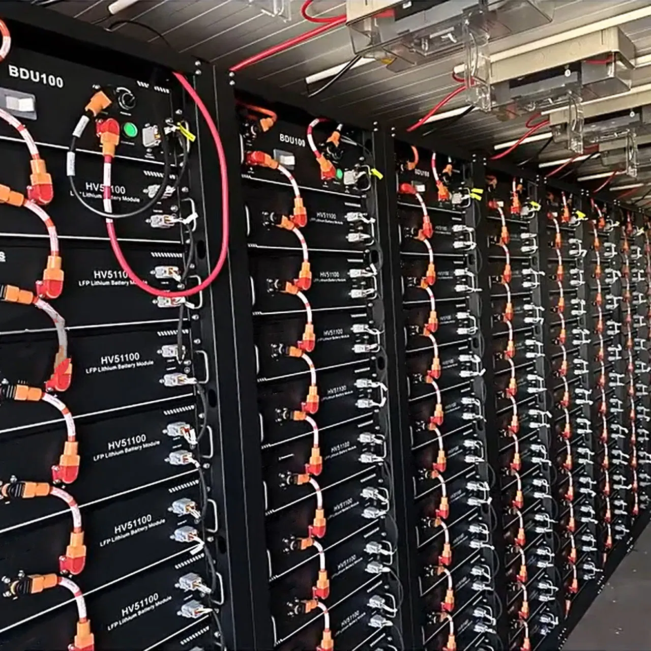 Energy Storage Battery Customized 40kwh 50kwh High Voltage 1c Discharge LiFePO4 Battery System IP20 Protective Air Cooling 6000 Cycles Industry Power Storage